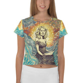 Surf Queen Crop Tee For Women - Beyond T-shirts